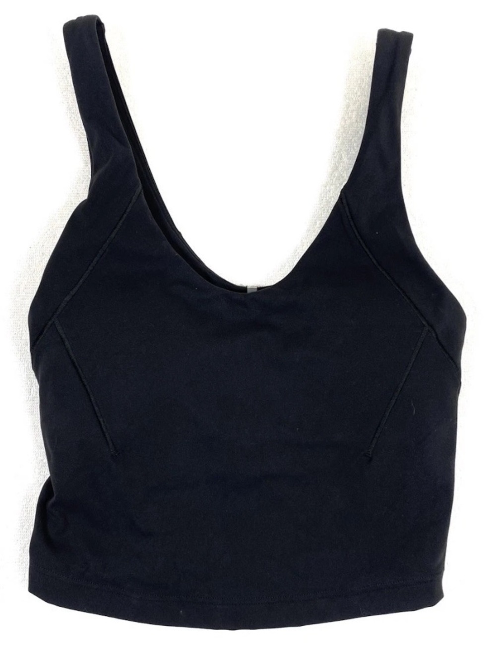 CALIA Inspire Womens XXS Black Cropped Tank Top Built In Bra Scoop Neck NWT
